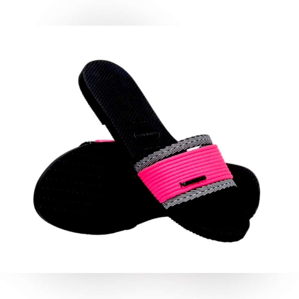 NWT - Havaianas You Trancoso Sandal - Pink & Black - Size 7/8 Women - Picture 5 of 5
